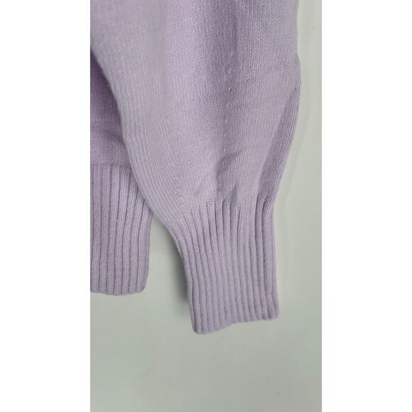 Banana Republic Coveted Crew Neck Sweater Womens Medium Purple New Wool Blend - Picture 4 of 6